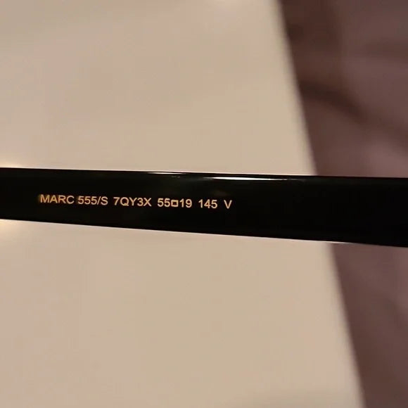Marc Jacobs Gray Burgundy Cat Eye Sunglasses brand new in the box