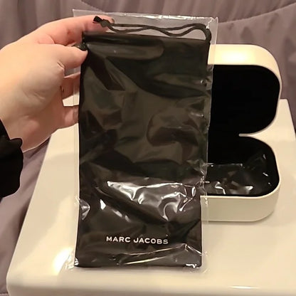Marc Jacobs Gray Burgundy Cat Eye Sunglasses brand new in the box
