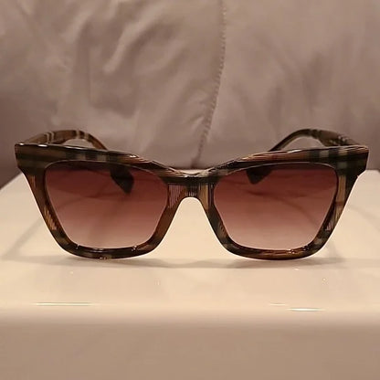 Burberry Check Brown Cat Eye Sunglasses brand new in the box