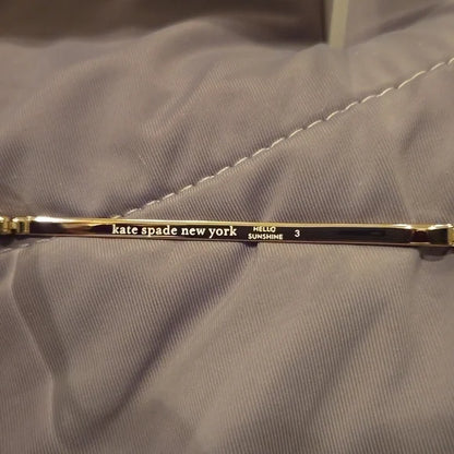 Kate Spade Cannes Gold Frame Sunglasses brand new in case