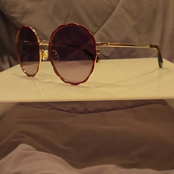Kate Spade Cannes Red Frame Sunglasses brand new in case