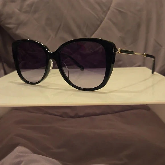 Kate Spade Black Cat Eye Lorene Sunglasses brand new in case