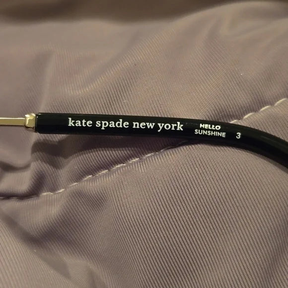 Kate Spade Black Cat Eye Lorene Sunglasses brand new in case