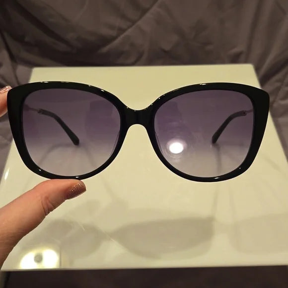Kate Spade Black Cat Eye Lorene Sunglasses brand new in case