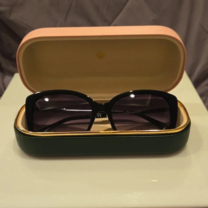 Kate Spade Black Cat Eye Lorene Sunglasses brand new in case