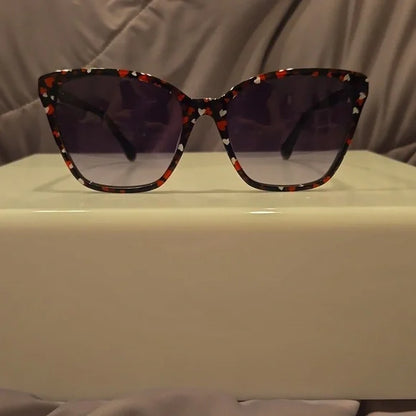 Kate Spade Sunglasses cat eye amiyah multicolor dark gray lenses brand new