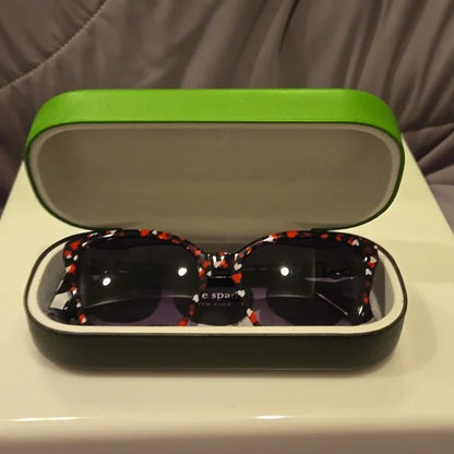 Kate Spade Sunglasses cat eye amiyah multicolor dark gray lenses brand new