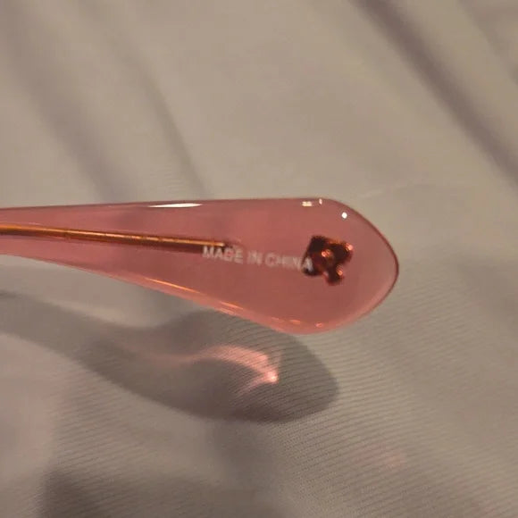 Kate Spade Sunglasses Britton pink frame with gray lenses brand new in case