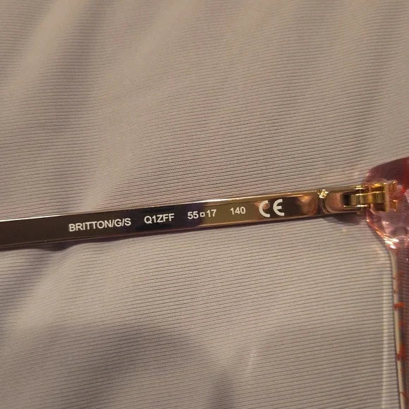 Kate Spade Sunglasses Britton pink frame with gray lenses brand new in case