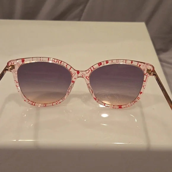 Kate Spade Sunglasses Britton pink frame with gray lenses brand new in case