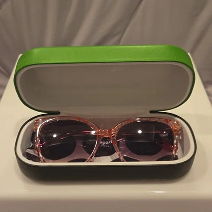 Kate Spade Sunglasses Britton pink frame with gray lenses brand new in case