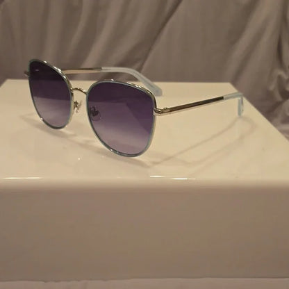Kate Spade Sunglasses Maryam gray metal and plastic frame brand new in case