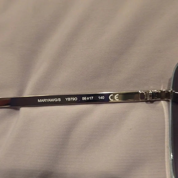 Kate Spade Sunglasses Maryam gray metal and plastic frame brand new in case