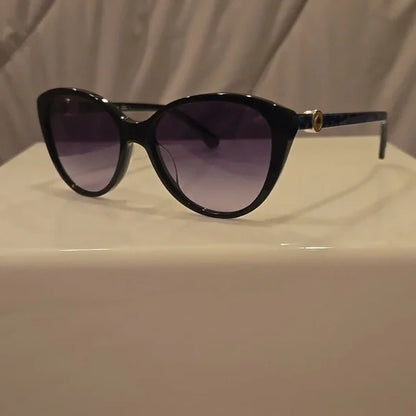 Kate Spade Sunglasses black cat eye Visalia brand new in case