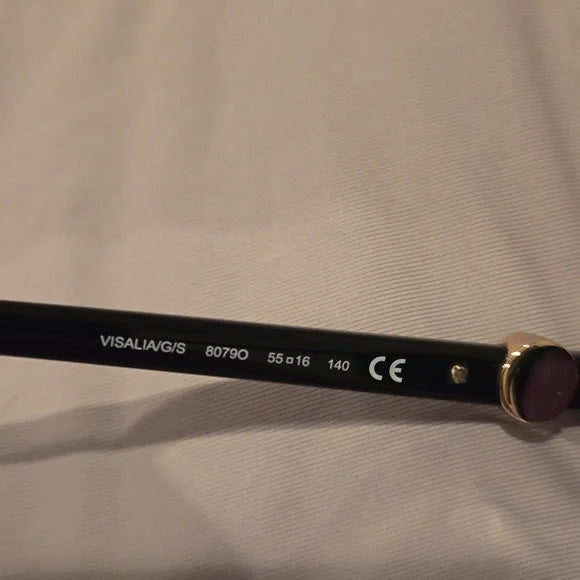 Kate Spade Sunglasses black cat eye Visalia brand new in case