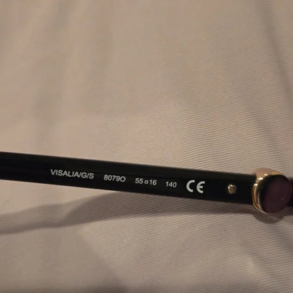 Kate Spade Sunglasses black cat eye Visalia brand new in case