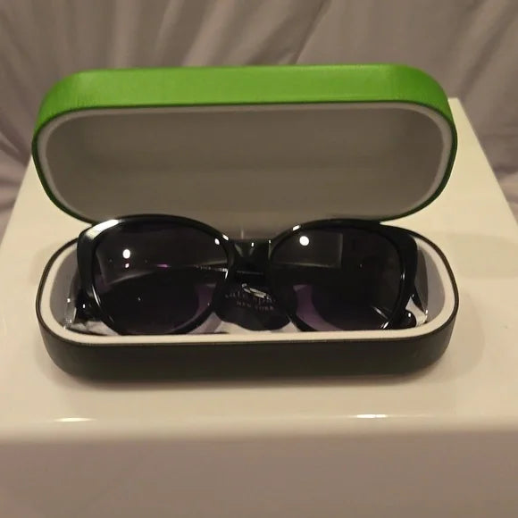 Kate Spade Sunglasses black cat eye Visalia brand new in case