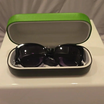 Kate Spade Sunglasses black cat eye Visalia brand new in case