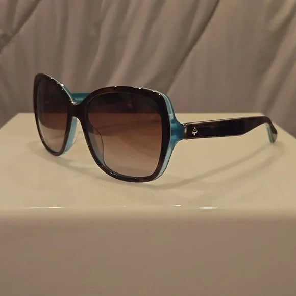Kate Spade Sunglasses Karalyn Havana Aqua frames with brown lenses brand new