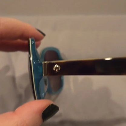 Kate Spade Sunglasses Karalyn Havana Aqua frames with brown lenses brand new