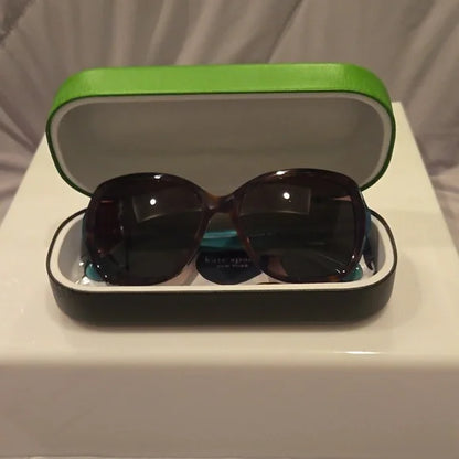 Kate Spade Sunglasses Karalyn Havana Aqua frames with brown lenses brand new
