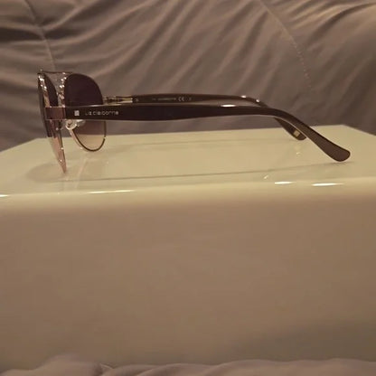 Liz Claiborne Rose Gold Aviators women's brand new in case