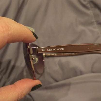 Liz Claiborne Rose Gold Aviators women's brand new in case