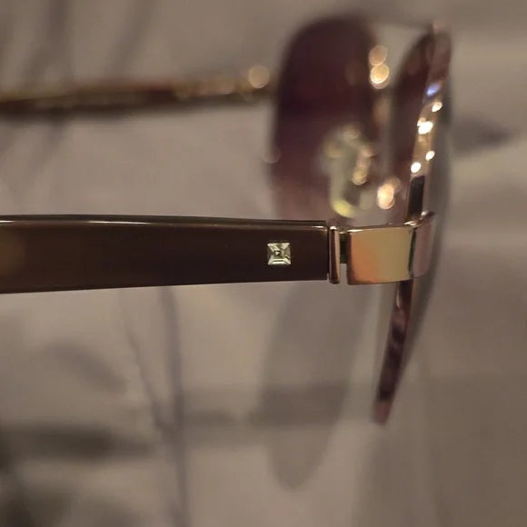 Liz Claiborne Rose Gold Aviators women's brand new in case