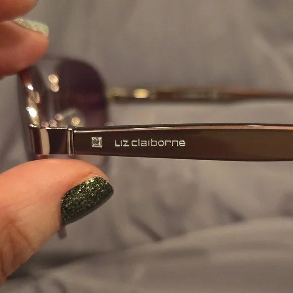 Liz Claiborne Rose Gold Aviators women's brand new in case