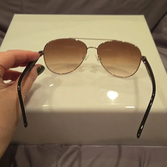 Liz Claiborne Rose Gold Aviators women's brand new in case