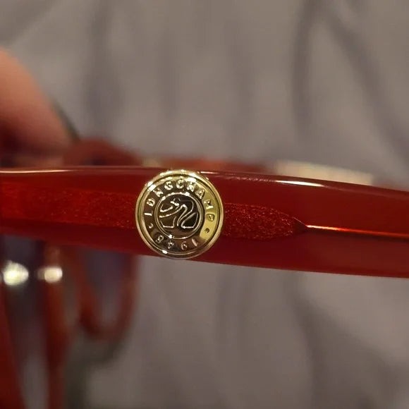 Longchamp Red Cat Eye Sunglasses brand new in case