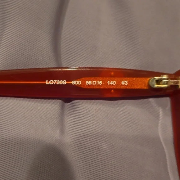 Longchamp Red Cat Eye Sunglasses brand new in case