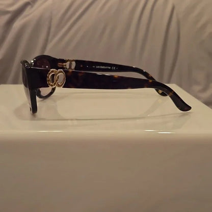 Liz Claiborne Dark Havana Sunglasses brand new in case