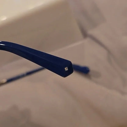 Swarovski Shiny Blue Cat Eye Sunglasses brand new in case
