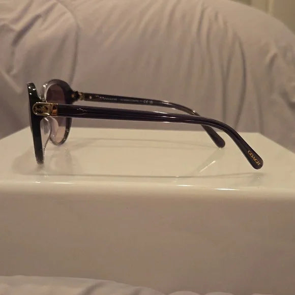 Coach Gray Gradient Monogram Sunglasses brand new in case