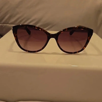 Kate Spade Hensley Havana Brown Cat Eye Sunglasses Brand New with Case
