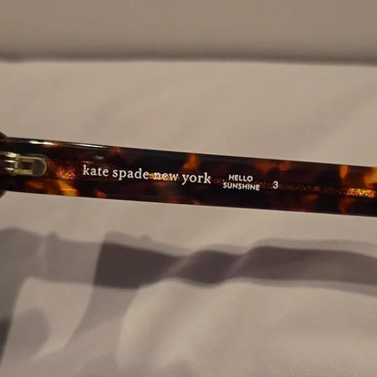 Kate Spade Hensley Havana Brown Cat Eye Sunglasses Brand New with Case