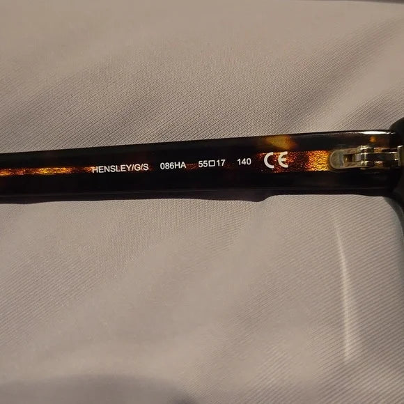 Kate Spade Hensley Havana Brown Cat Eye Sunglasses Brand New with Case