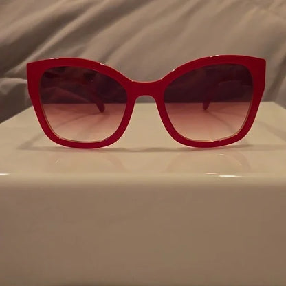 Marc Jacobs Cat Eye Red Sunglasses Brand New with Case