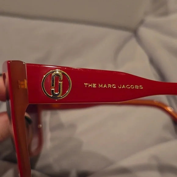 Marc Jacobs Cat Eye Red Sunglasses Brand New with Case