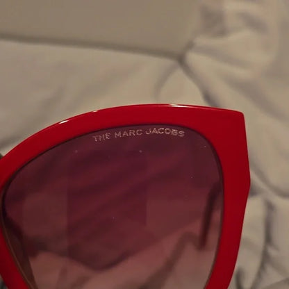 Marc Jacobs Cat Eye Red Sunglasses Brand New with Case