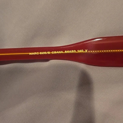 Marc Jacobs Cat Eye Red Sunglasses Brand New with Case
