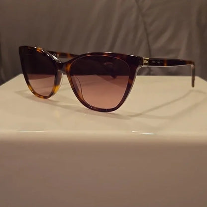 Longchamp Paris Havana Cat Eye Sunglasses Brand New with Case