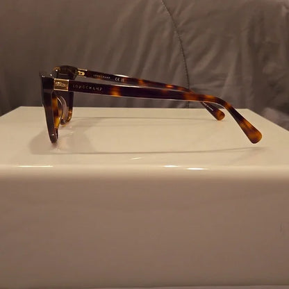Longchamp Paris Havana Cat Eye Sunglasses Brand New with Case