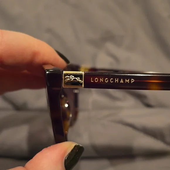 Longchamp Paris Havana Cat Eye Sunglasses Brand New with Case
