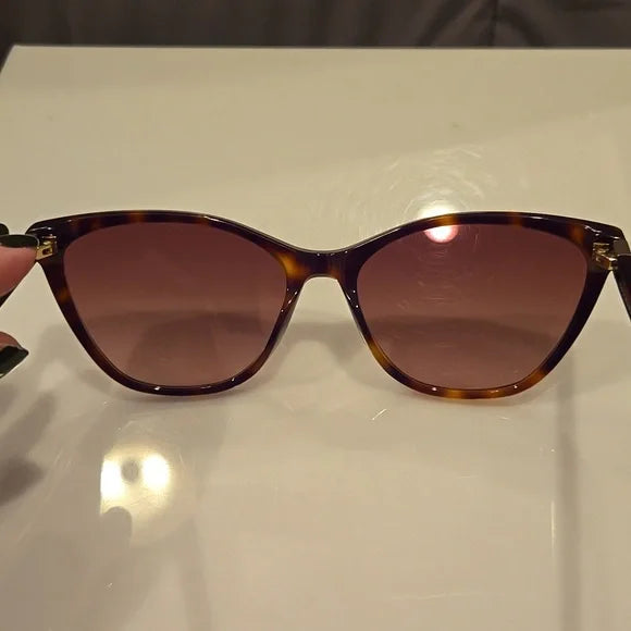 Longchamp Paris Havana Cat Eye Sunglasses Brand New with Case