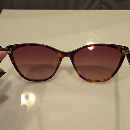 Longchamp Paris Havana Cat Eye Sunglasses Brand New with Case