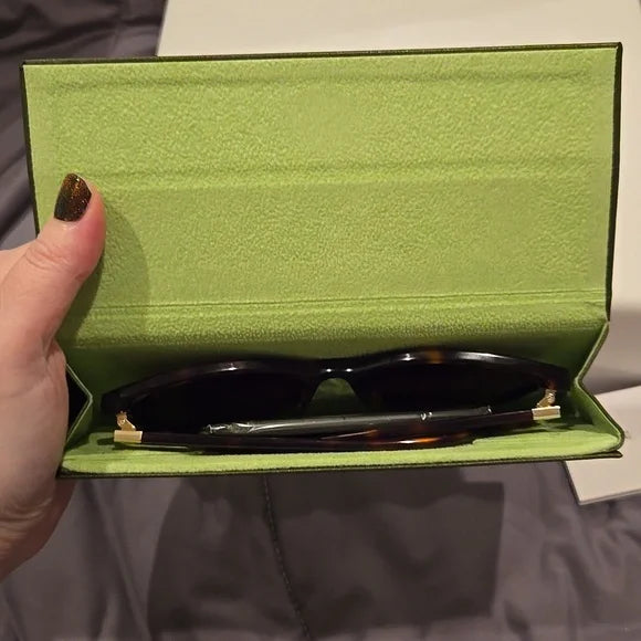 Longchamp Paris Havana Cat Eye Sunglasses Brand New with Case