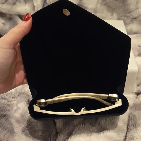 Dolce & Gabbana Cream Oversized Cat-Eye Sunglasses Brand New In Box