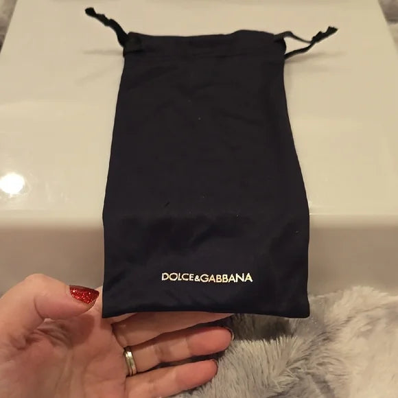 Dolce & Gabbana Cream Oversized Cat-Eye Sunglasses Brand New In Box
